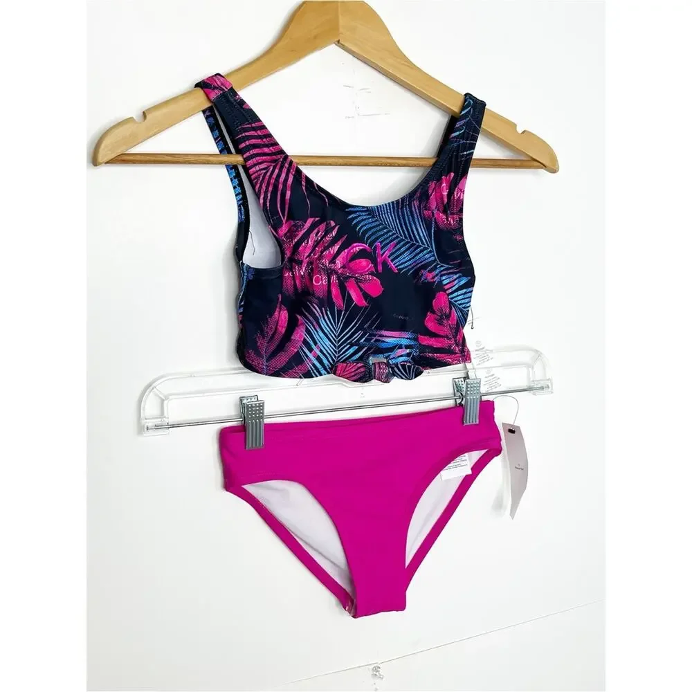 Calvin Klein Girls Bikini Set Size Small (7)